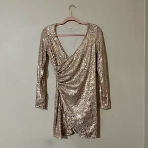 Champagne Sequin Dress